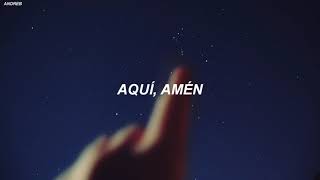 Video thumbnail of "Aquí, Amén - Living (Letra)"