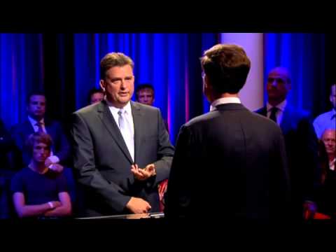 Politiek 2012 fragment 3: Mark Rutte vs Emile Roemer over verhoging eigen risico.