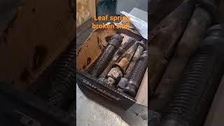 western star tri axle dump truck 2005 one leaf spring broken had to replace one.