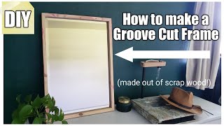 How to Make a Frame | DIY Mirror Frame with Groove Cuts and Miter Spline Joint