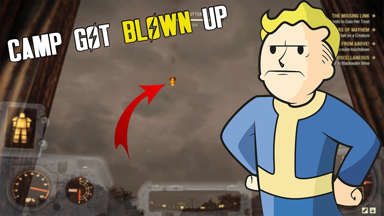 WHAT HAPPENS WHEN YOUR CAMP GET NUKED!! (big boom)