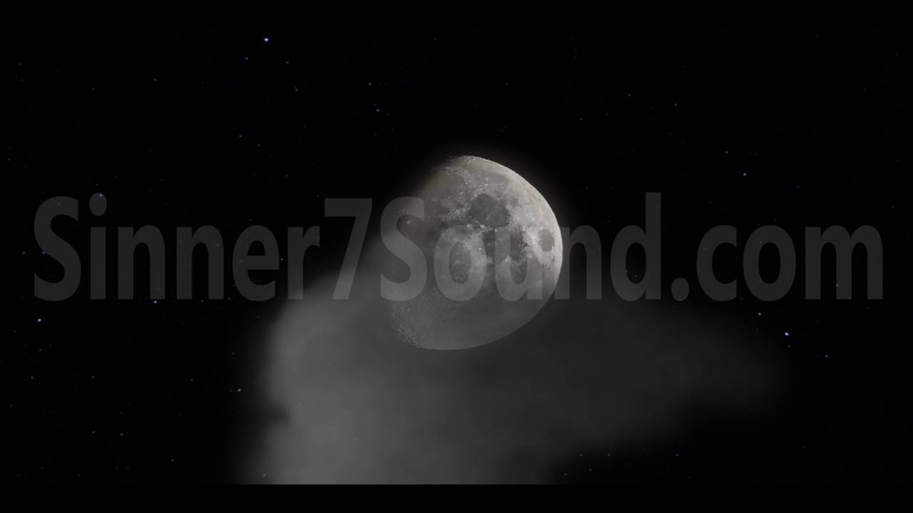 Cloud to the Moon - stock video footage