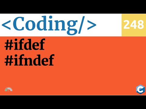 C Preprocessor Directives - ifdef ifndef - Coding Course Video 248