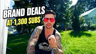 How I Get Brand Deals With 1,300 Subscribers — Here's Exactly How