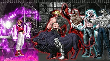[Mugen KOF]  Orochi Chris Lv2 VS Rugal Bernstein Team