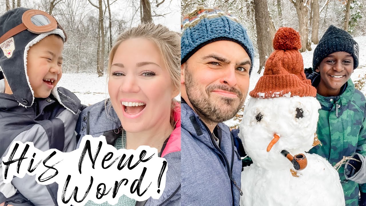 LINCOLN'S NEW WORD!! 🎉 + SKIPPING SCHOOL FOR A SNOW DAY!