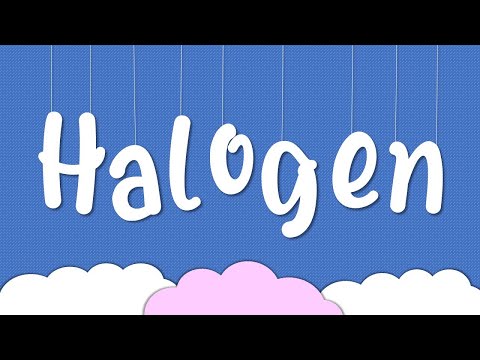 Video: Berapa banyak atom adalah halogen?