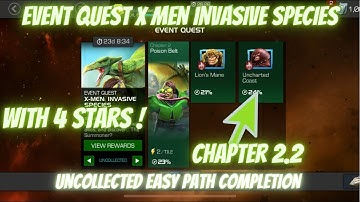 MCOC Event Quest X Men Invasive Species | EQ Chapter 2.2 Uncollected | Easy Path Completion | MCOC