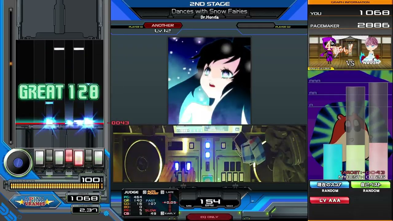 beatmania IIDX】Dances with Snow Fairies / Dr.Honda - YouTube