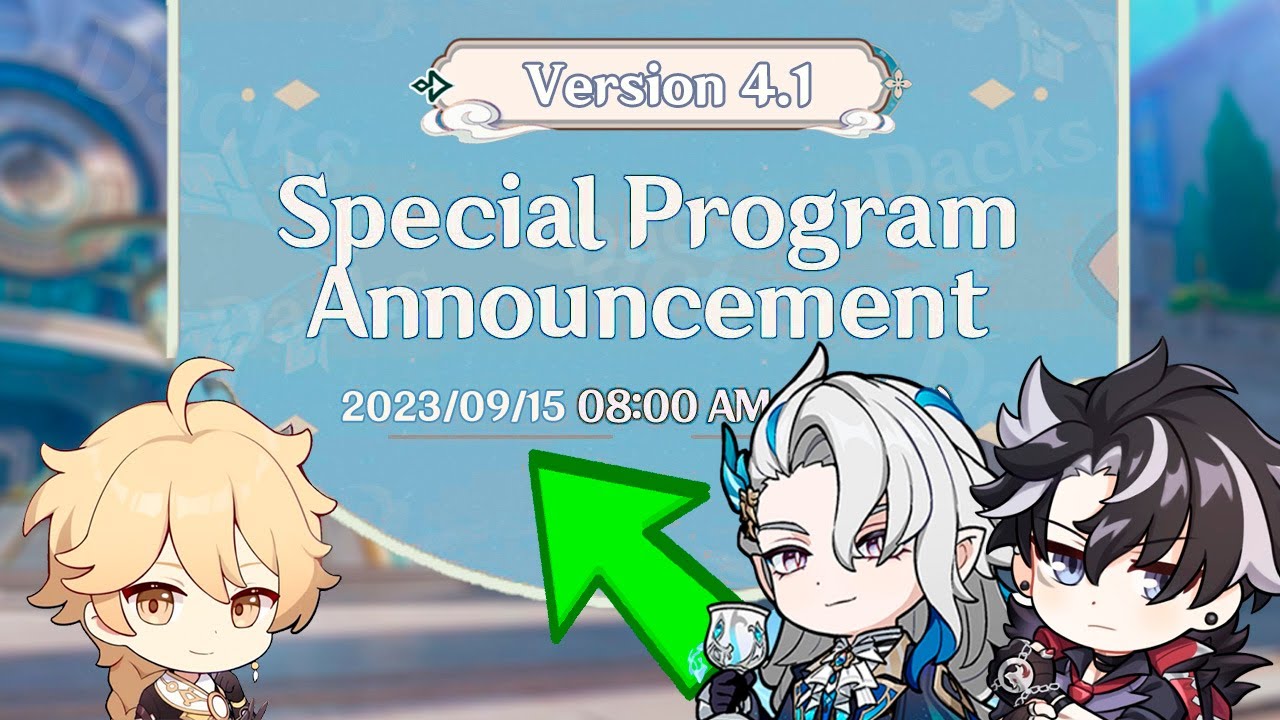Genshin Update  on X: 4.1 Special Program codes ▶️Code 1