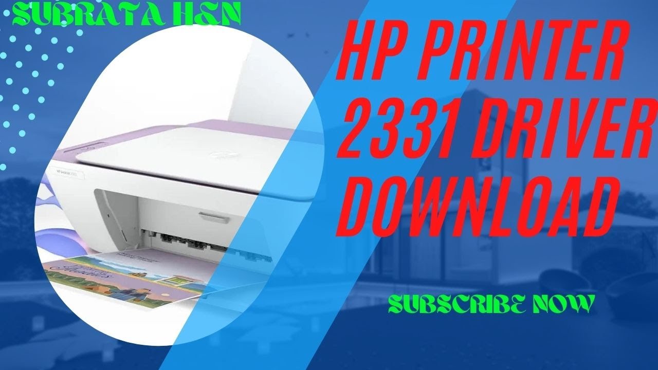 How To Install HP Deskjet 2331 printer driver YouTube