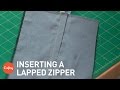 Easiest Tips for Inserting a Lapped Zipper | Sewing Tutorial with Katrina Walker