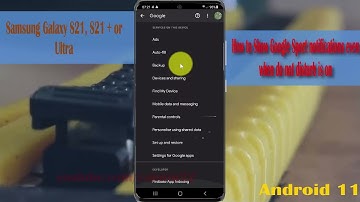 How to Show Google Sport notifications even when do not disturb is on in Samsung Galaxy S21 or S21+
