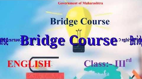 Bridge Course day 13 Class 3 Subject English Urdu Marathi Hindi medium