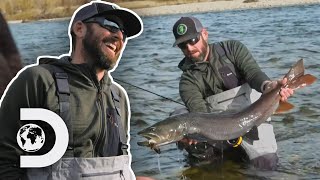 Finding HUGE Taimen Fish In Mongolia | Fish or Die