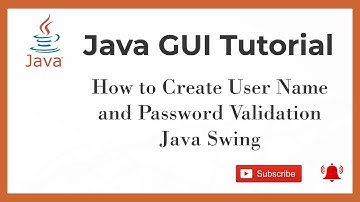 Java GUI Tutorial #1 | How to Create User Name and  Password Validation Java Swing