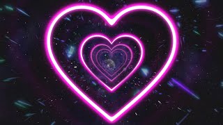 Neon Lights | Heart | Love | Background Video | Pink Heart | Сердечки Фон | Футажор