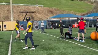 Sights and Sounds 2 - #WVU football practice 3/27/24. #HailWV