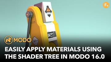 Modo 16.0 | Easily Apply Materials Using the Shader Tree in Modo