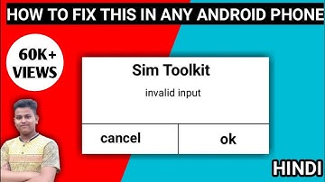 How To Fix Sim Toolkit Problem In Any Android Smartphone || Hindi || Asish Banik Creations.