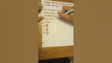Quick and easy solution to a common ACT and SAT math problem #math #shortsvideo #SAT