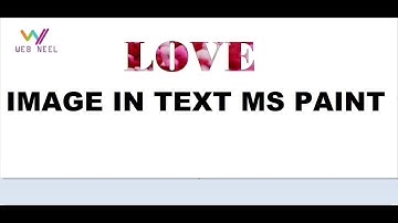 Text Tutorial in MS Paint | How to put an Image into Beautiful Text 2022|WEB NEEL