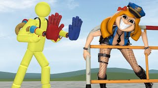 Miss Delight Police In A Fence Poppy Playtime Chapter 3 In Garrys Mod
