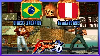 King of Fighters 96  GIBOXXLENDARIOS (BRA) VS (PER) Sasuke201283 [kof96] [Fightcade] [FT10]