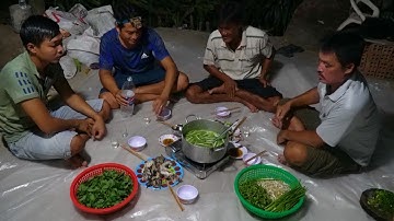 Thăm Câu Đêm, Nấu Nồi Cháo Cá Lóc Rau Đắng Nóng Hổi | Nét Quê #333