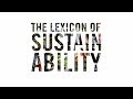 What is the lexicon of sustainability  pbs food