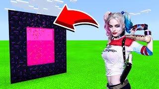 How To Make A Portal To HARLEY QUINN in Minecaft Pocket Edition/MCPE