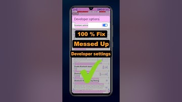 Fix Developer Options Messed Up Settings | Reset to Default Easily