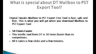 Download MBOX to PST Converter Free at Digital Tweaks