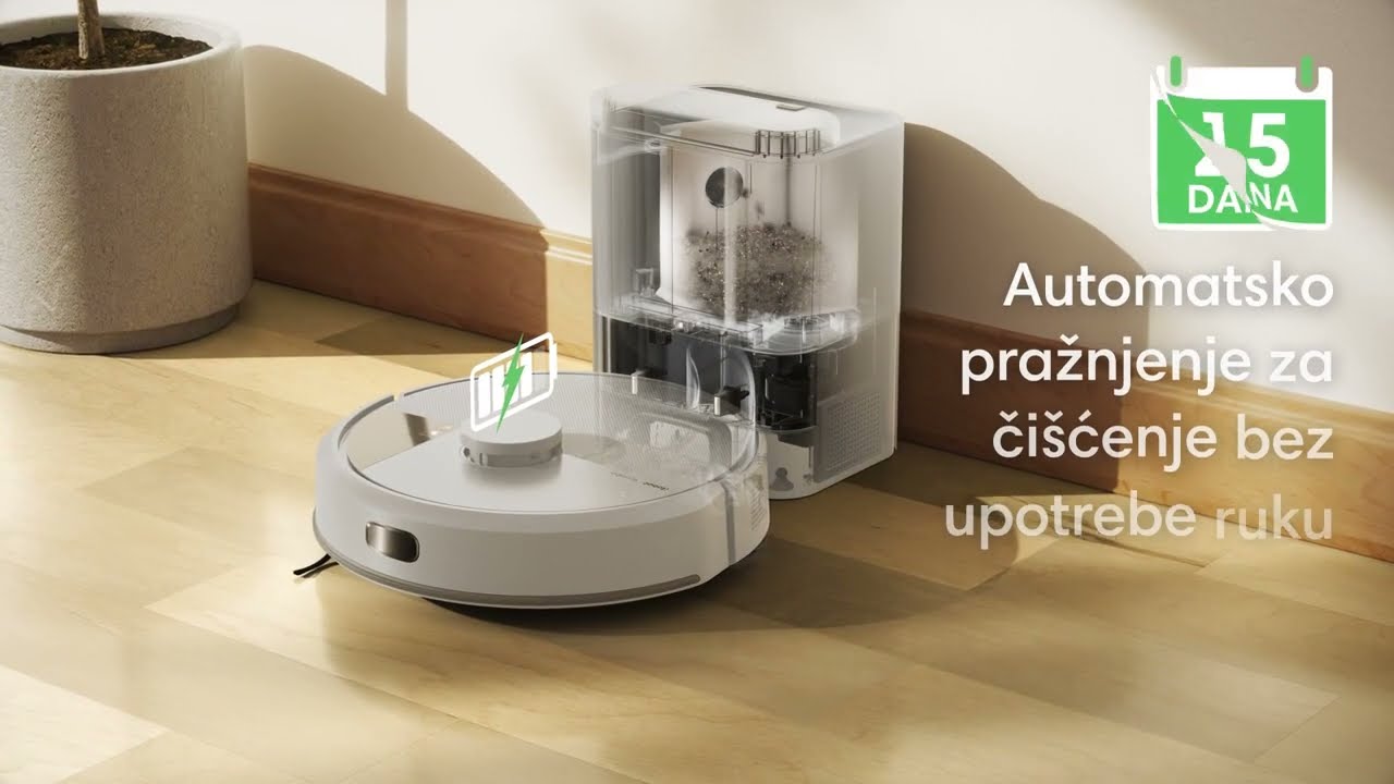 Roomba® 105 Combo Robot + Baza AutoEmpty™ White - YouTube