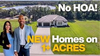 The BEST Orlando Neighborhood with New Homes For Sale On 1-Acre Lots & NO HOA!