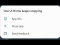 How to fix one Ui home keeps stopping problem samsung galaxy phone 2023 | one ui has stopped