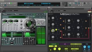 Make Seq Pattern with audio loop : Digital Performer MEGA SYNTH
