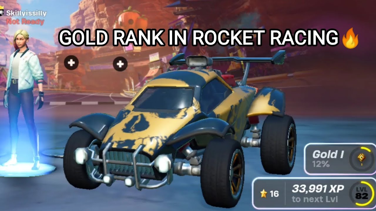 I reached Gold Rank in Fortnite Rocket Racing🔥 (mobile) - YouTube