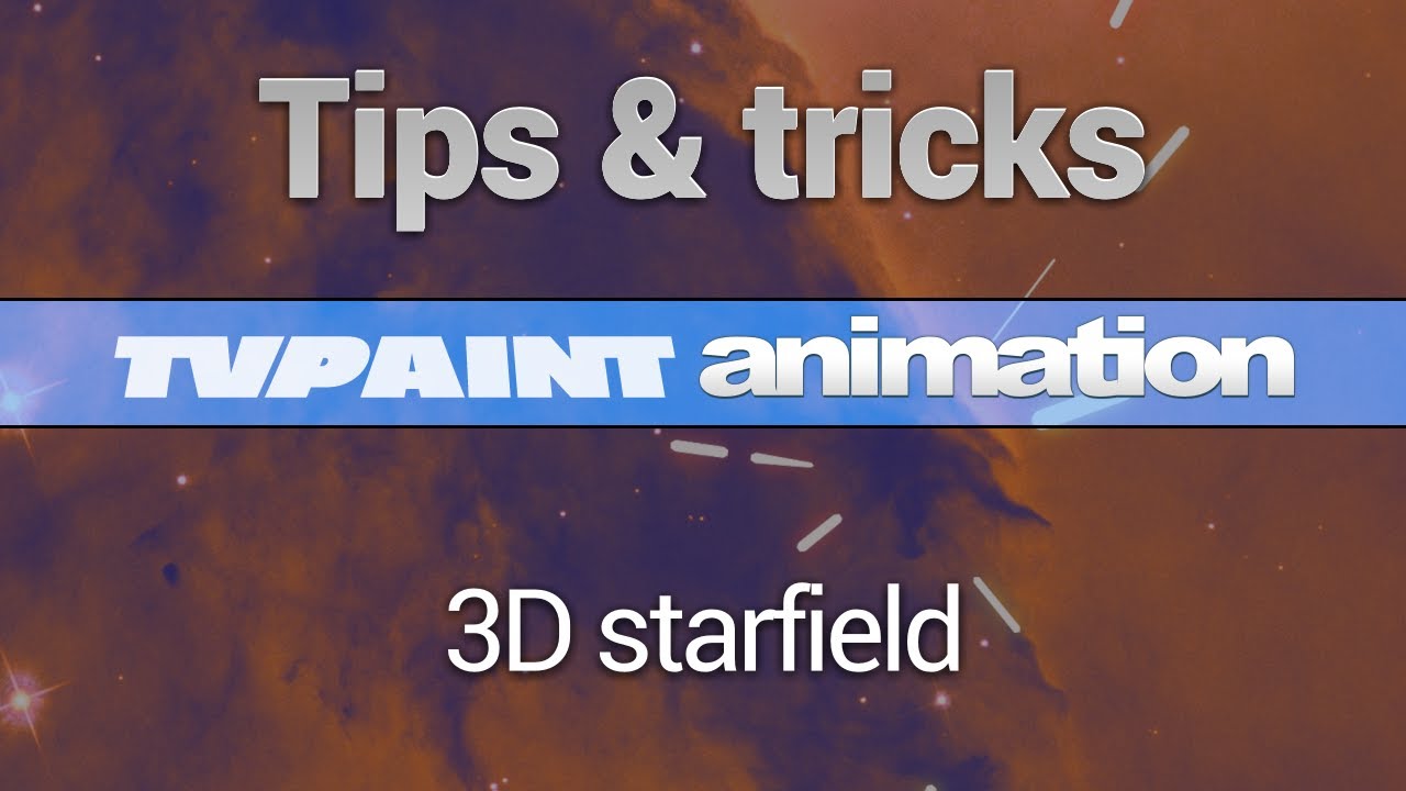 Create a 3D starfield in TVPaint Animation - YouTube