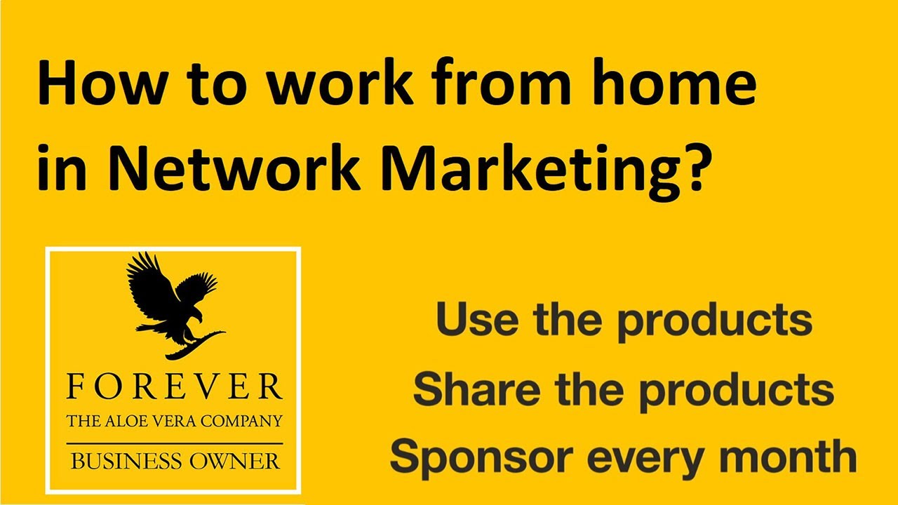 How the Network Marketing business works with Forever (The secret to  success training) ENGLISH