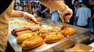 Sizzling Sausages & Fluffy Buns! Witness Masterclass Street Food Prep!