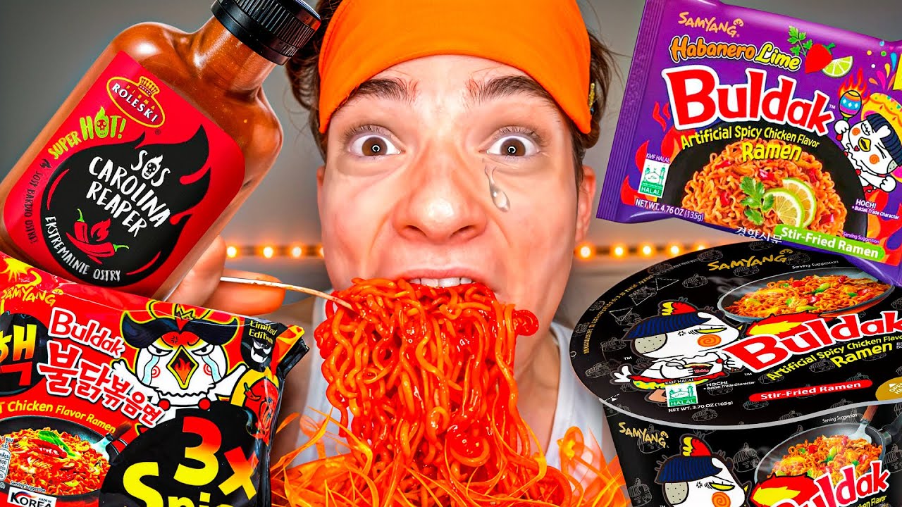 Ramens extremamente picantes + ASMR