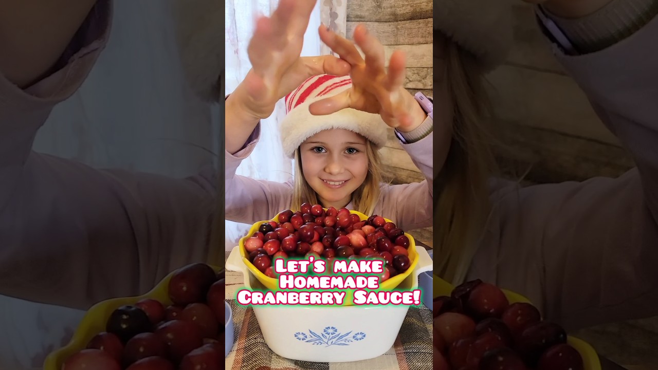 ❤️ Homemade Cranberry Sauce Recipe for Kids to cook by themselves | Easy Cranberry Sauce Recipe ❤️