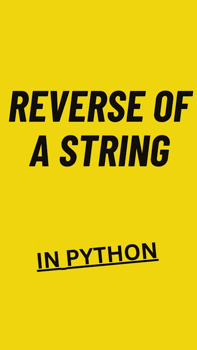 Reverse of a string. #python #programming #virqlshort #study #learn #phonk #like #coding #focus