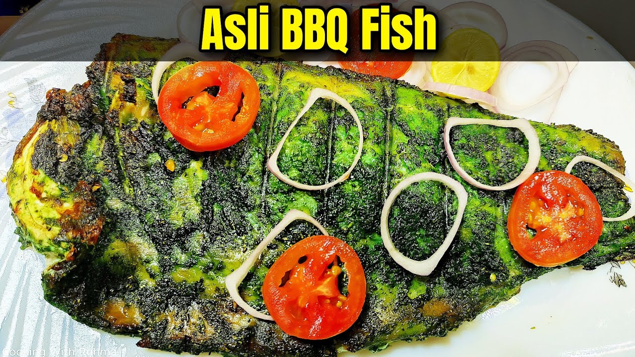 BBQ Fish Masala Recipe | Restaurant Style Dhuwan Daar Fish | BBQ Grilled Fish Recipe