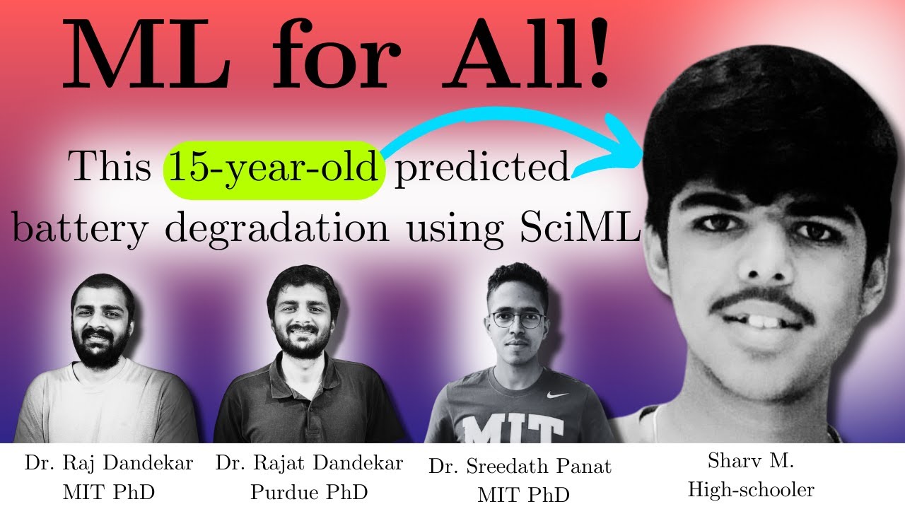 Scientific Machine Learning | 15-year old solved the battery degradation modeling challenge