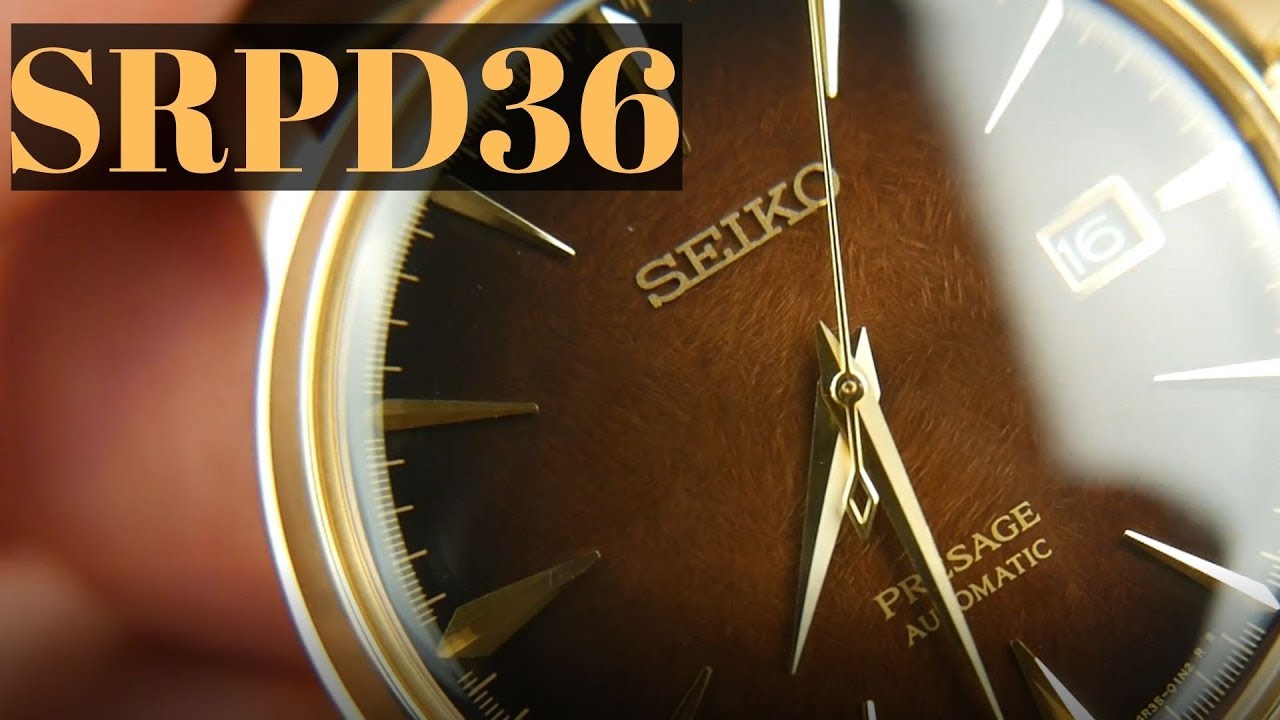 Seiko SRPD36 Limited Edition Presage in Brown - YouTube