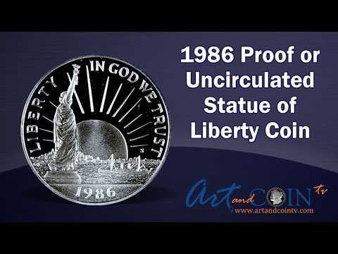 1986 Proof Statue of Liberty Commemorative Half at Art and Coin TV