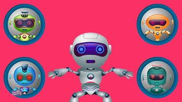 Five Little Robots | Nursery Rhymes | Kids Songs For Children | Baby Rhyme