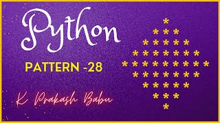 PYTHON PATTERN PROGRAM 28